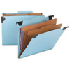 Fastab Hanging Pressboard Classification Folders, Letter Size, 2 Dividers, Blue Fastab Hanging Pressboard Classification Folders, Letter Size, 2 Dividers, Blue