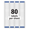 Easy Peel White Address Labels W/ Sure Feed Technology, Laser Printers, 0.5 X 1.75, White, 80/sheet, 25 Sheets/pack Easy Peel White Address Labels W/ Sure Feed Technology, Laser Printers, 0.5 X 1.75, White, 80/sheet, 25 Sheets/pack