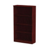 Alera Valencia Series Bookcase, Four-shelf, 31.75w X 14d X 54.88h, Mahogany Alera Valencia Series Bookcase, Four-shelf, 31.75w X 14d X 54.88h, Mahogany