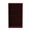 Alera Valencia Series Bookcase, Four-shelf, 31.75w X 14d X 54.88h, Mahogany Alera Valencia Series Bookcase, Four-shelf, 31.75w X 14d X 54.88h, Mahogany