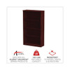 Alera Valencia Series Bookcase, Four-shelf, 31.75w X 14d X 54.88h, Mahogany Alera Valencia Series Bookcase, Four-shelf, 31.75w X 14d X 54.88h, Mahogany