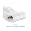 Pro Loop Web/tailband Wet Mop Head, Cotton, 24oz, White, 12/carton