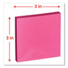 Self-stick Note Pads, 3" X 3", Assorted Neon Colors, 100 Sheets/pad, 12 Pads/pack