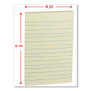 Self-stick Note Pads, Note Ruled, 4" X 6", Assorted Pastel Colors, 100 Sheets/pad, 5 Pads/pack