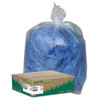 Linear Low Density Clear Recycled Can Liners, 33 Gal, 1.25 Mil, 33" X 39", Clear, 100/carton