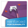 Colored Reinforced Hanging Folders, Legal Size, 1/5-cut Tab, Violet, 25/box Colored Reinforced Hanging Folders, Legal Size, 1/5-cut Tab, Violet, 25/box