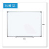 Earth Silver Easy Clean Dry Erase Boards, 48 X 96, White, Aluminum Frame