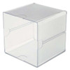 Stackable Cube Organizer, 1 Compartment, 6 X 6 X 6, Plastic, Clear Stackable Cube Organizer, 1 Compartment, 6 X 6 X 6, Plastic, Clear