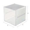 Stackable Cube Organizer, 1 Compartment, 6 X 6 X 6, Plastic, Clear Stackable Cube Organizer, 1 Compartment, 6 X 6 X 6, Plastic, Clear