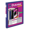 Durable View Binder With Durahinge And Slant Rings, 3 Rings, 1" Capacity, 11 X 8.5, Purple Durable View Binder With Durahinge And Slant Rings, 3 Rings, 1" Capacity, 11 X 8.5, Purple