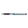 Schneider Slider Stick Ballpoint Pen, 0.8mm, Black Ink, Blue/silver/black Barrel, 10/box