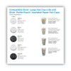 Dome Drink-thru Lids, Fits 10 Oz To 20 Oz Dixie Paper Hot Cups, White, 100/pack Dome Drink-thru Lids, Fits 10 Oz To 20 Oz Dixie Paper Hot Cups, White, 100/pack