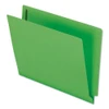 Colored Reinforced End Tab Fastener Folders, 2 Fasteners, Letter Size, Yellow Exterior, 50/box