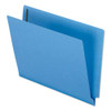 Colored Reinforced End Tab Fastener Folders, 2 Fasteners, Letter Size, Yellow Exterior, 50/box