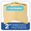 Top Tab Fastener Folder, 2 Fasteners, Letter Size, Manila Exterior, 50/box Top Tab Fastener Folder, 2 Fasteners, Letter Size, Manila Exterior, 50/box