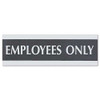 Century Series Office Sign, Visitors Must Sign In, 9 X 3, Black/silver Century Series Office Sign, Visitors Must Sign In, 9 X 3, Black/silver