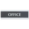 Century Series Office Sign, Visitors Must Sign In, 9 X 3, Black/silver Century Series Office Sign, Visitors Must Sign In, 9 X 3, Black/silver