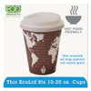 Ecolid 25% Recyycled Content Hot Cup Lid, White, Fits 10 Oz To 20 Oz Cups, 100/pack, 10 Packs/carton Ecolid 25% Recyycled Content Hot Cup Lid, White, Fits 10 Oz To 20 Oz Cups, 100/pack, 10 Packs/carton