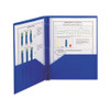 Poly Two-pocket Folder With Fasteners, 180-sheet Capacity, 11 X 8.5, Blue, 25/box Poly Two-pocket Folder With Fasteners, 180-sheet Capacity, 11 X 8.5, Blue, 25/box