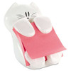 Cat Notes Dispenser, For 3 X 3 Pads, White, Includes (2) Rio De Janeiro Super Sticky Pop-up Pad Cat Notes Dispenser, For 3 X 3 Pads, White, Includes (2) Rio De Janeiro Super Sticky Pop-up Pad