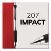207 Impact Gel Pen, Retractable, Bold 1 Mm, Blue Ink, Black/blue Barrel 207 Impact Gel Pen, Retractable, Bold 1 Mm, Blue Ink, Black/blue Barrel