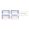 Printy Economy 5-in-1 Date Stamp, Self-inking, 1" X 1.63", Blue/red Printy Economy 5-in-1 Date Stamp, Self-inking, 1" X 1.63", Blue/red