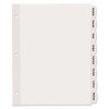 Big Tab Printable White Label Tab Dividers, 8-tab, Letter, 20 Per Pack