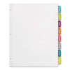 Big Tab Printable White Label Tab Dividers, 8-tab, Letter, 20 Per Pack