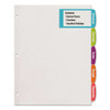 Big Tab Printable White Label Tab Dividers, 8-tab, Letter, 20 Per Pack