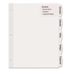 Big Tab Printable White Label Tab Dividers, 8-tab, Letter, 20 Per Pack