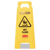 Caution Wet Floor Sign, 11 X 12 X 25, Bright Yellow Caution Wet Floor Sign, 11 X 12 X 25, Bright Yellow