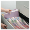 Reinforced Top Tab Colored File Folders, 1/3-cut Tabs: Assorted, Letter Size, 0.75" Expansion, Lavender, 100/box