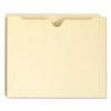 100% Recycled Top Tab File Jackets, Straight Tab, Letter Size, Manila, 50/box