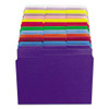 Reinforced Top Tab Colored File Folders, 1/3-cut Tabs: Assorted, Letter Size, 0.75" Expansion, Blue, 100/box