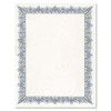 Parchment Paper Certificates, 8.5 X 11, Optima Green With White Border, 25/pack