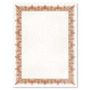 Parchment Paper Certificates, 8.5 X 11, Optima Green With White Border, 25/pack