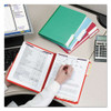 Colored Pressboard Fastener Folders With Safeshield Coated Fasteners, 2 Fasteners, Letter Size, Bright Red Exterior, 25/box