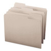 Colored File Folders, 1/3-cut Tabs: Assorted, Letter Size, 0.75" Expansion, Gray, 100/box