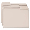 Colored File Folders, 1/3-cut Tabs: Assorted, Letter Size, 0.75" Expansion, Gray, 100/box