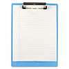 Recycled Plastic Clipboard, 0.5" Clip Capacity, Holds 8.5 X 11 Sheets, Ice Blue Recycled Plastic Clipboard, 0.5" Clip Capacity, Holds 8.5 X 11 Sheets, Ice Blue