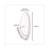 Clear Hooks And Strips, Plastic, Medium, 50 Hooks With 50 Adhesive Strips Per Carton Clear Hooks And Strips, Plastic, Medium, 50 Hooks With 50 Adhesive Strips Per Carton