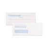 Double Window Redi-seal Security-tinted Envelope, #10, Commercial Flap, Redi-seal Closure, 4.13 X 9.5, White, 500/box