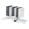 Deluxe Easy-to-open D-ring View Binder, 3 Rings, 2" Capacity, 11 X 8.5, White