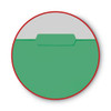 Interior File Folders, 1/3-cut Tabs: Assorted, Letter Size, 0.75" Expansion, Green, 100/box