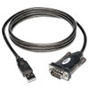Usb-a To Serial Adapter Cable, Db9 (m/m), 5 Ft., Black Usb-a To Serial Adapter Cable, Db9 (m/m), 5 Ft., Black