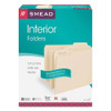 Interior File Folders, 1/3-cut Tabs: Assorted, Letter Size, 0.75" Expansion, Manila, 100/box Interior File Folders, 1/3-cut Tabs: Assorted, Letter Size, 0.75" Expansion, Manila, 100/box