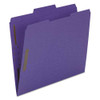 Top Tab Colored Fastener Folders, 2 Fasteners, Letter Size, Red Exterior, 50/box