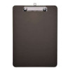 Plastic Clipboard With Low Profile Clip, 0.5" Clip Capacity, Holds 8.5 X 11 Sheets, Translucent Black