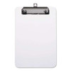 Plastic Clipboard With Low Profile Clip, 0.5" Clip Capacity, Holds 5 X 8 Sheets, Clear