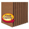 Redrope Tuff Pocket Drop-front File Pockets W/ Fully Lined Gussets, 7" Expansion, Letter Size, Redrope, 5/box Redrope Tuff Pocket Drop-front File Pockets W/ Fully Lined Gussets, 7" Expansion, Letter Size, Redrope, 5/box